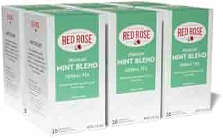 Amazon.com : Red Rose Mint Blend Herbal Tea Naturally